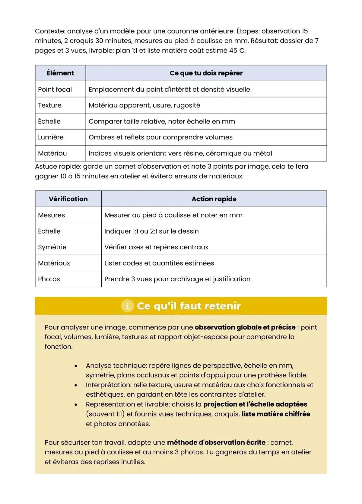 Example Fiche de Révision Bac Pro TPD